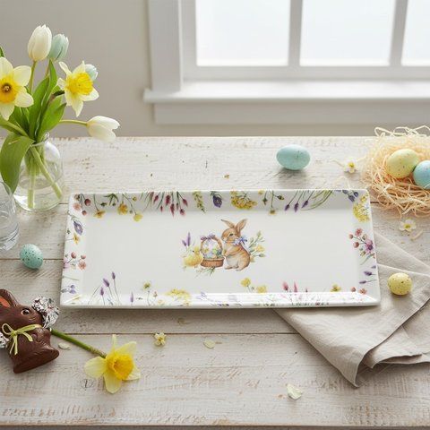 Блюдо порцелянове "Easter Melody", 35*14 см К240 фото