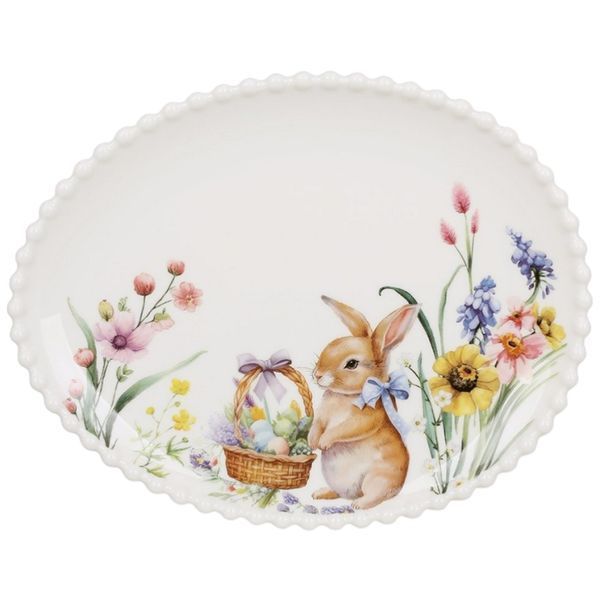 Блюдо порцелянове у формі яйця "Easter Melody", 27.5*22см К243 фото