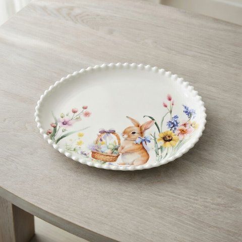 Блюдо порцелянове у формі яйця "Easter Melody", 21.5*17см К242 фото