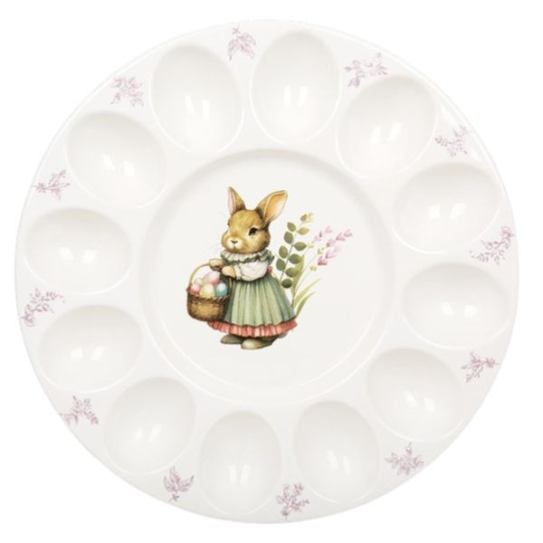 Блюдо порцелянове для 12-ти яєць "Floral Easter Rabbit" К209-Д фото