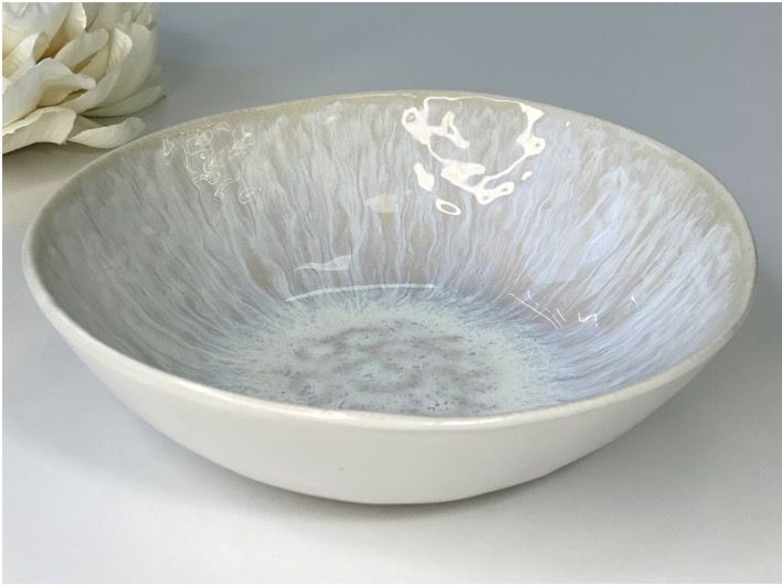 Миска керамічна "White Stone", 17,5 см 101-0283 фото