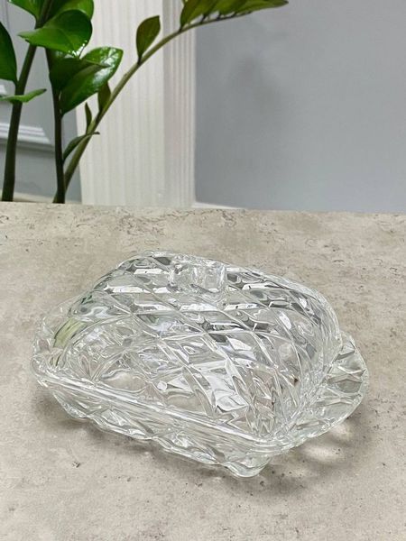 Маслянка скляна &ldquo;Монарх&rdquo;, прозора, 17 см 102-298 фото