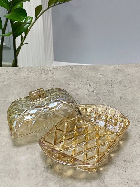 Маслянка скляна &ldquo;Монарх&rdquo;, бурштинова, 17 см 102-299 фото